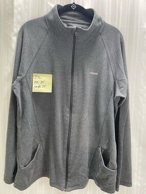 Reebok Gray Full-Zip Lightweight Jacket